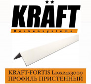 KRAFT Fortis L19х24х3000 мм Профиль пристенный
