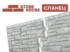 Фасадная панель Ю-ПЛАСТ Stone-House Сланец